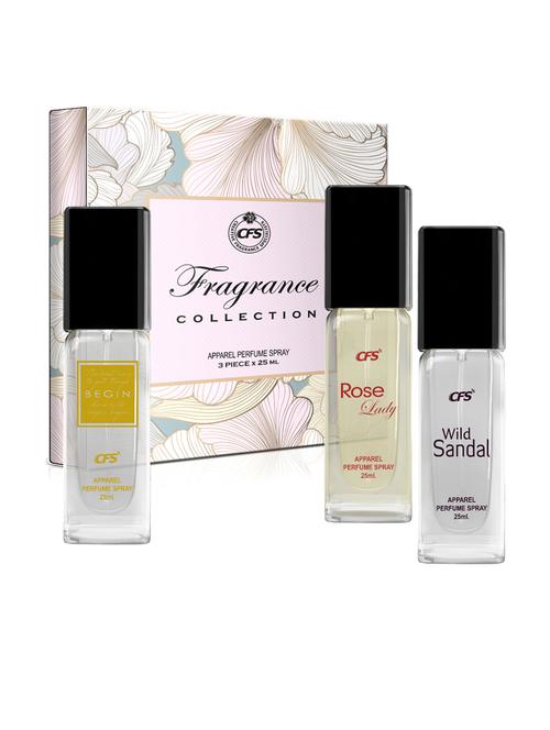 cfs fragrance collection unisex perfume gift set beginngold, rosenlady, wild sandal 25ml each - 18522451 - Very Small Image - 1