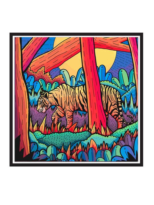 a-stroll-in-the-jungle paper poster / sticker paper print (12 inch x 12 inch, rolled) - 18522663 - Very Small Image - 1
