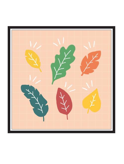 autumnal-leaves paper poster / sticker paper print (12 inch x 12 inch, rolled) - 18522674 - Very Small Image - 1