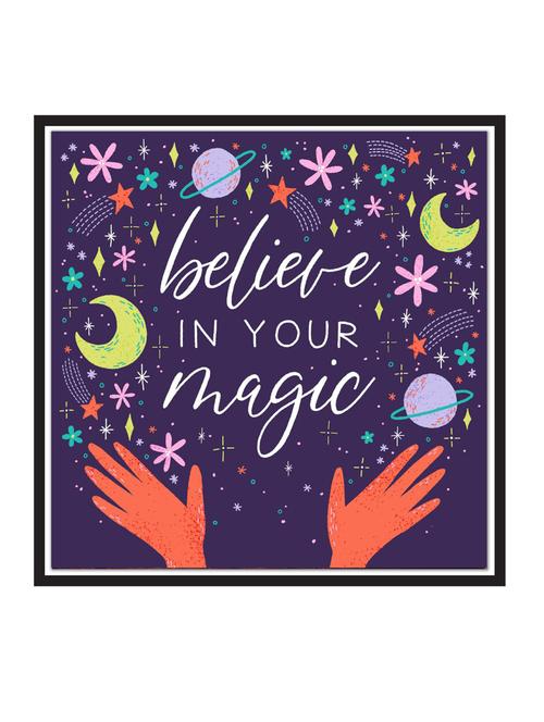 believe-in-your-magic paper poster / sticker paper print (12 inch x 12 inch, rolled) - 18522682 - Very Small Image - 1
