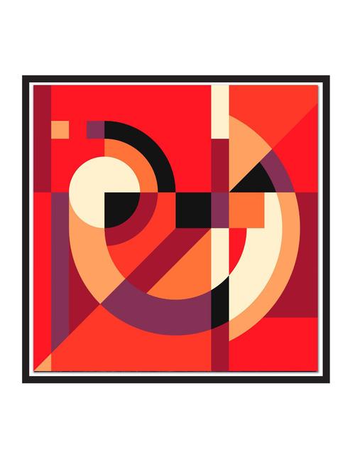 geometric-composition paper poster / sticker paper print (12 inch x 12 inch, rolled) - 18522720 - Very Small Image - 1