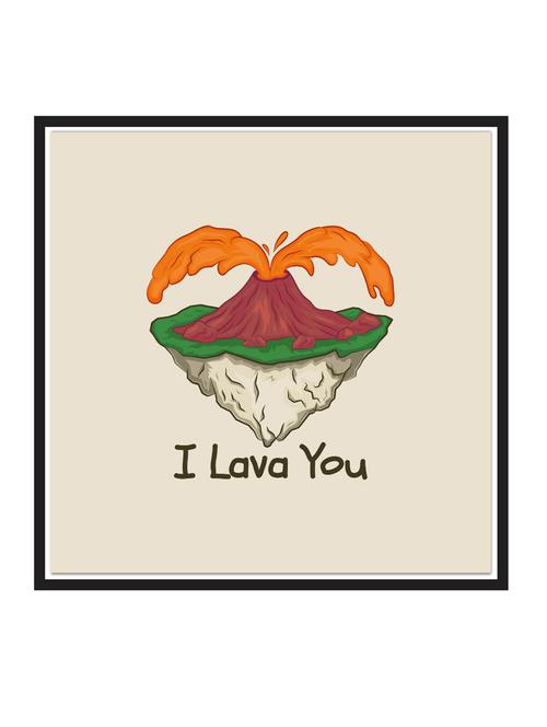 i-lava-you paper poster / sticker paper print (12 inch x 12 inch, rolled) - 18522728 - Very Small Image - 1