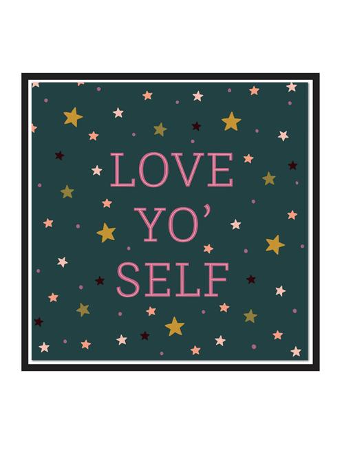 love-yo-self paper poster / sticker paper print (12 inch x 12 inch, rolled) - 18522736 - Very Small Image - 1