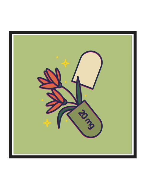 magic-pill paper poster / sticker paper print (12 inch x 12 inch, rolled) - 18522739 - Very Small Image - 1