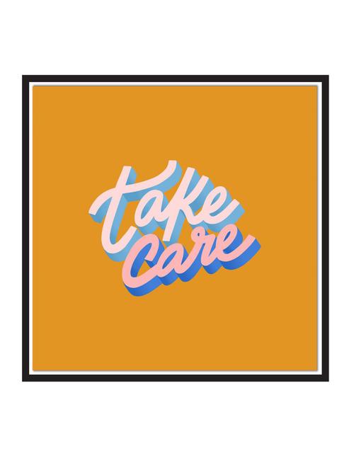 take-care paper poster / sticker paper print (12 inch x 12 inch, rolled) - 18522766 - Very Small Image - 1