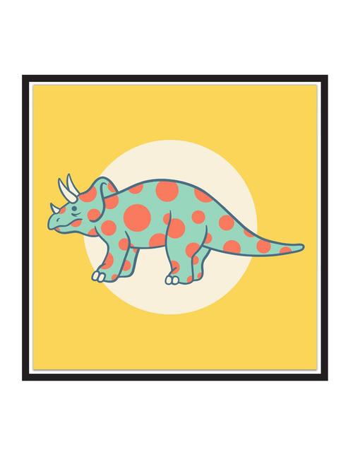 triceratops-pop paper poster / sticker paper print (12 inch x 12 inch, rolled) - 18522771 - Very Small Image - 1