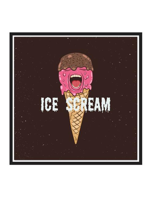 ice-scream paper poster / sticker paper print (12 inch x 12 inch, rolled) - 18522874 - Very Small Image - 1