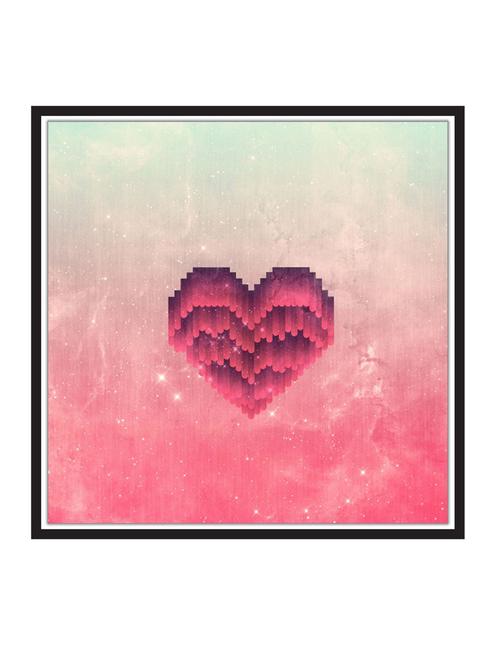 interstellar-heart paper poster / sticker paper print (12 inch x 12 inch, rolled) - 18522879 - Very Small Image - 1