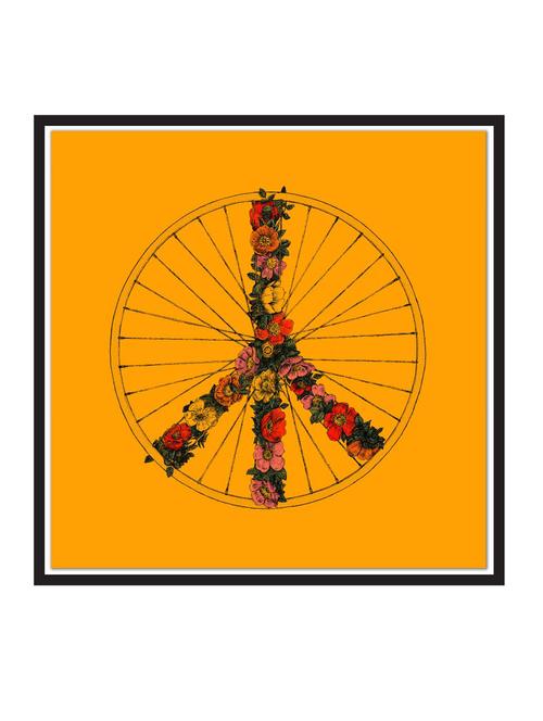 peace-n-bike paper poster / sticker paper print (12 inch x 12 inch, rolled) - 18522904 - Very Small Image - 1