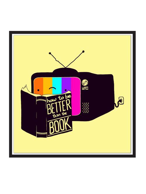 the-book-was-better paper poster / sticker paper print (12 inch x 12 inch, rolled) - 18522923 - Very Small Image - 1