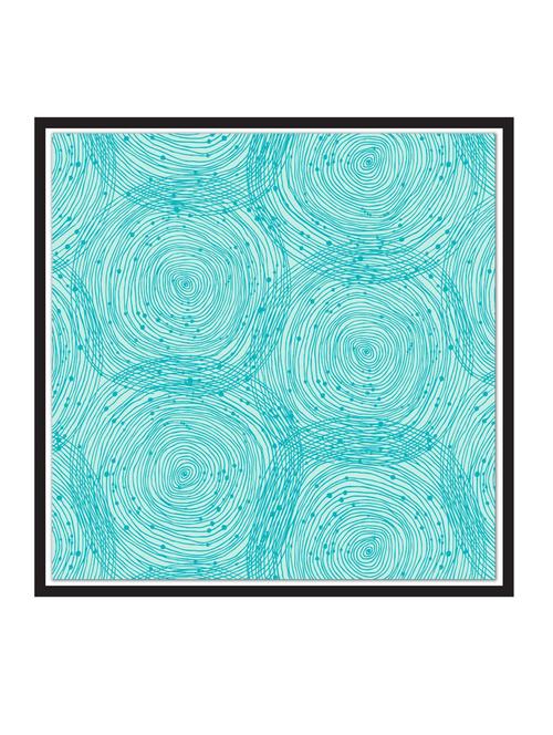 turquoise-spirals paper poster / sticker paper print (12 inch x 12 inch, rolled) - 18523058 - Very Small Image - 1