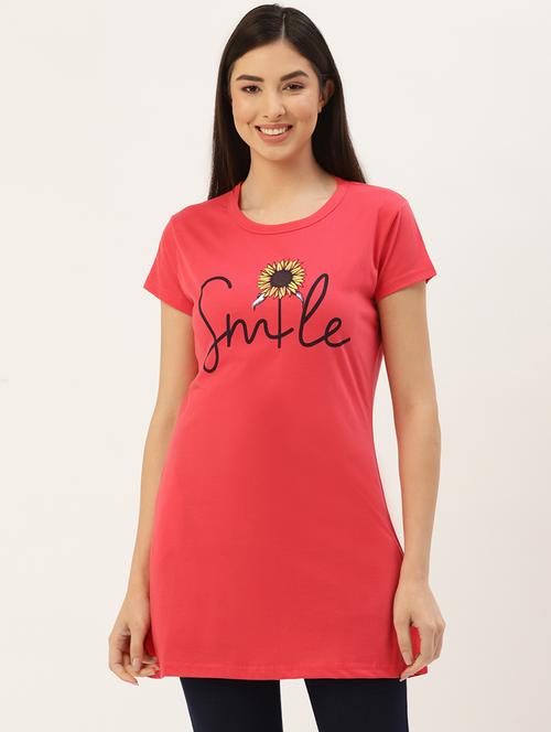 printed round neck regular tee - 18523765 - Very Small Image - 1