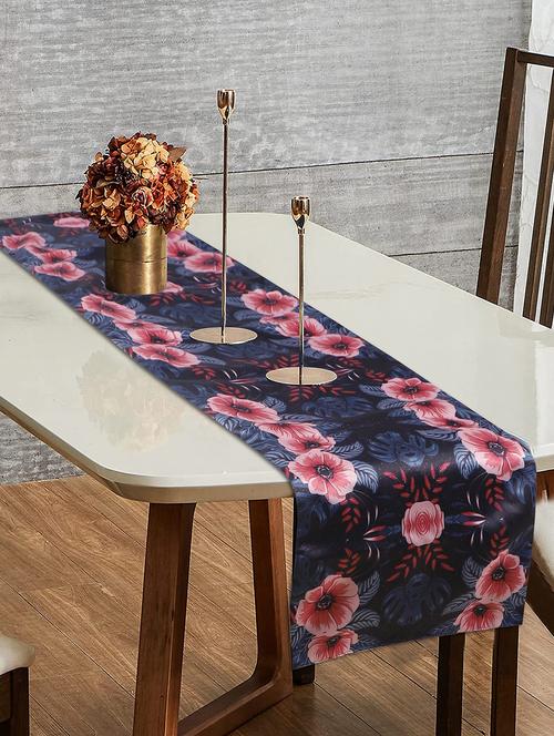 floral pattern multicolor cotton 47x12 inches table runner - 18523909 - Very Small Image - 1