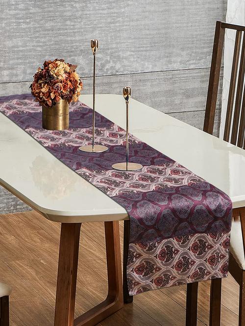 floral pattern multicolor cotton 47x12 inches table runner - 18523910 - Very Small Image - 1