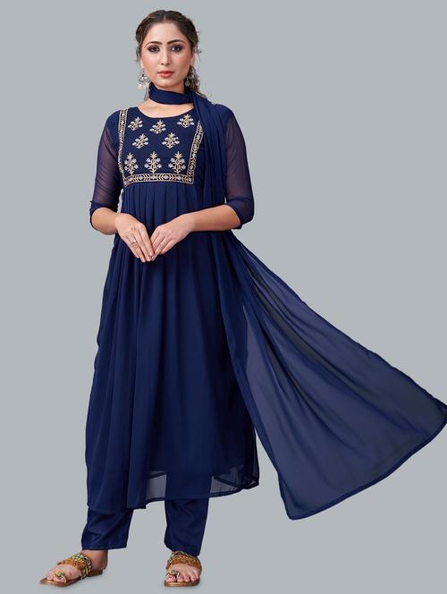 embroidered suit set - 18524426 - Very Small Image - 1