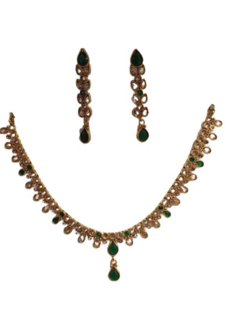 women party wear necklece earring set - 18524808 - Very Small Image - 1