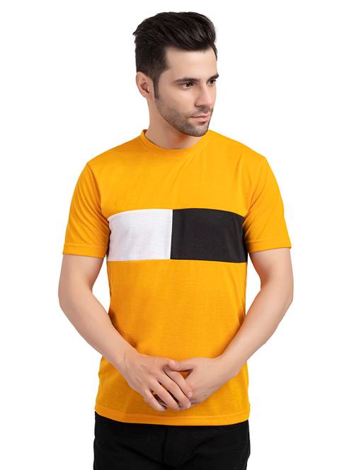 round neck color blocked t-shirt - 18525239 - Very Small Image - 1