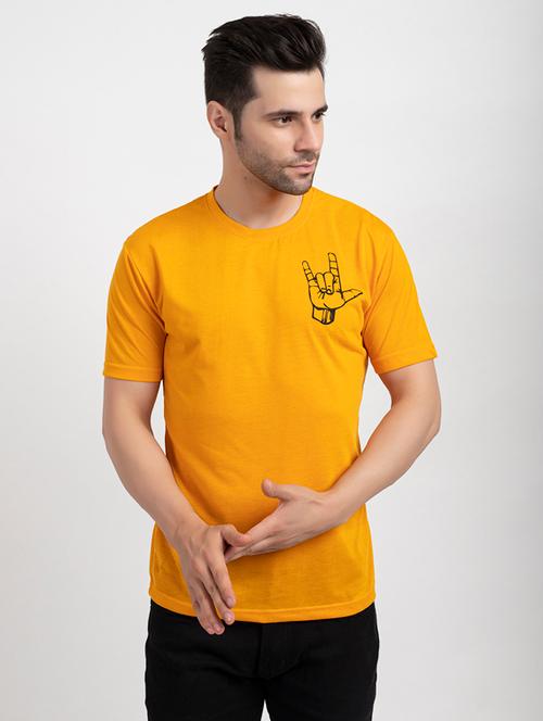 round neck chest print t-shirt - 18525251 - Very Small Image - 1