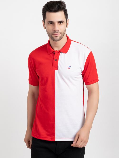 color blocked polo t-shirt - 18525252 - Very Small Image - 1