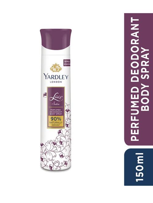 yardley lace satin refreshing body spray 150ml (pack of 2) - 18525280 - Very Small Image - 1