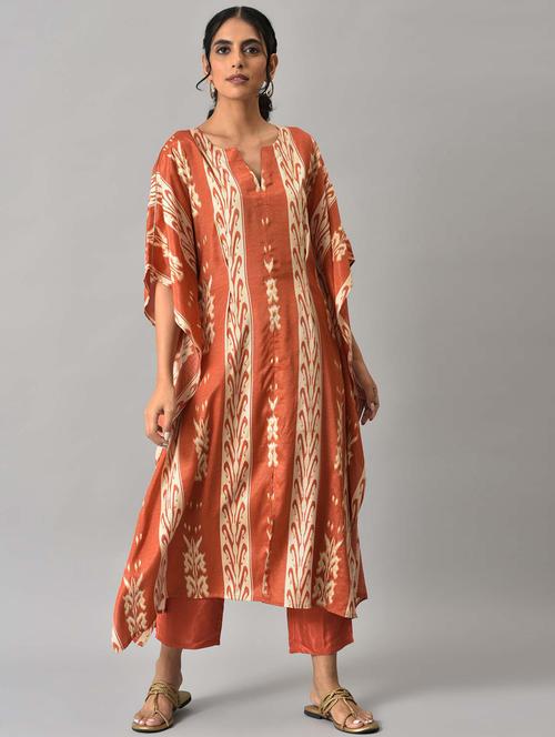 ikat print kaftan pant set - 18525466 - Very Small Image - 1