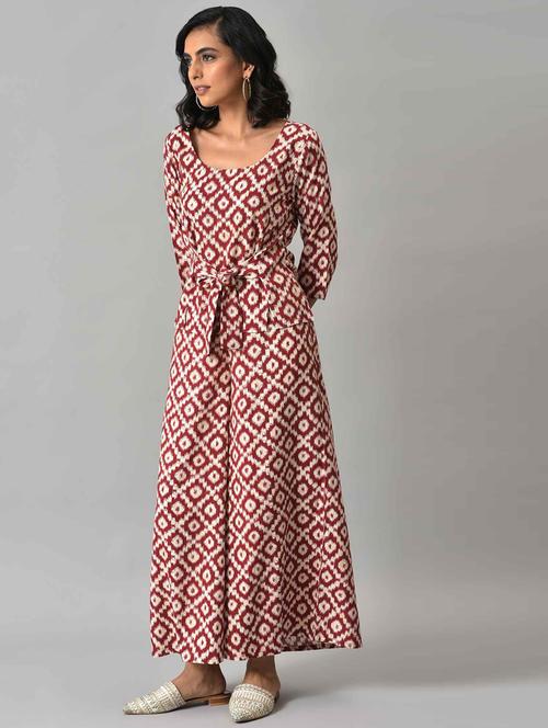 ikat printed top pant set - 18525469 - Very Small Image - 1