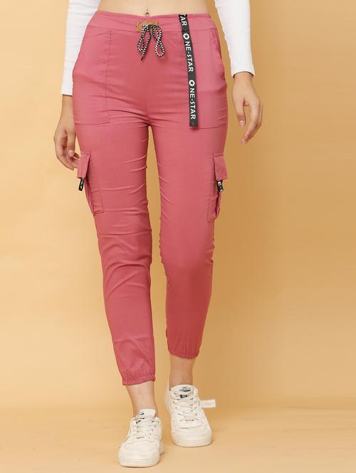 draw string waist solid jogger - 18525807 - Very Small Image - 1