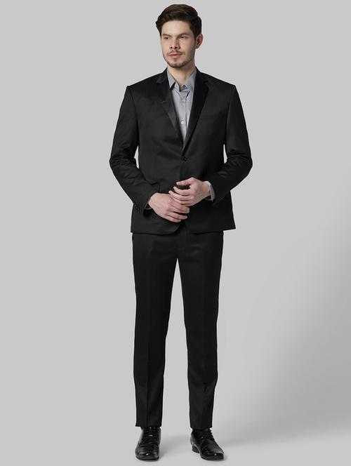 notched lapel checkered single breasted suit - 18528160 - Very Small Image - 1