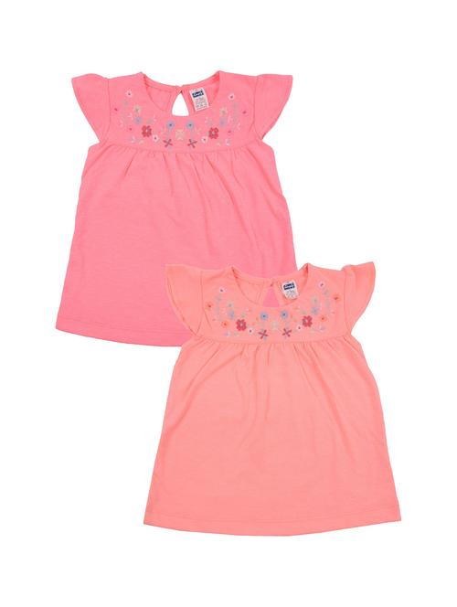 girls pack of 2 embroidered frock - 18528304 - Very Small Image - 1