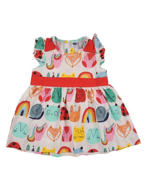 girls printed frock - 18528308 - Very Small Image - 1