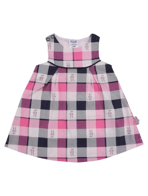 girls checkered frock - 18528329 - Very Small Image - 1