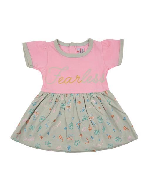 girls printed frock - 18528347 - Very Small Image - 1