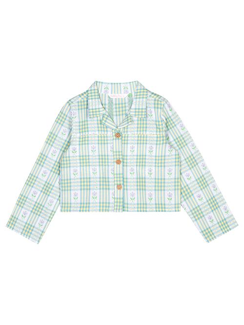 girls green checkered jacket - 18528498 - Very Small Image - 1