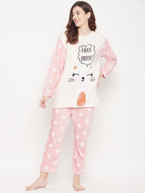 quirky printed top and pyjama nightwear set - 18528974 - Very Small Image - 1