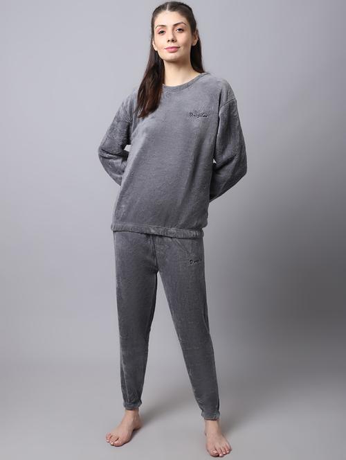 solid top and pyjama nightwear set - 18529036 - Very Small Image - 1