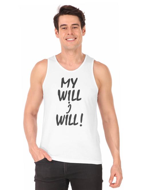 white typographic vest - 18529237 - Very Small Image - 1