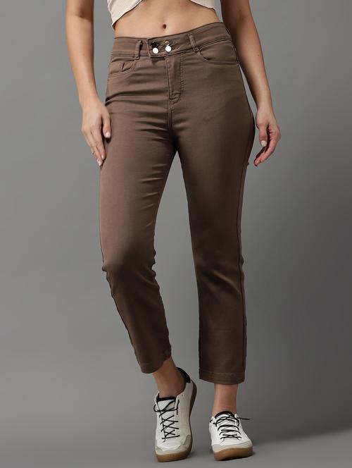 solid high rise denim jean - 18531095 - Very Small Image - 1
