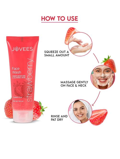 pack of 2 jovees herbal strawberry facewash 120ml - 18531822 - Very Small Image - 1