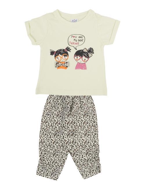 girls round neck graphic full length sets - 18531969 - Very Small Image - 1