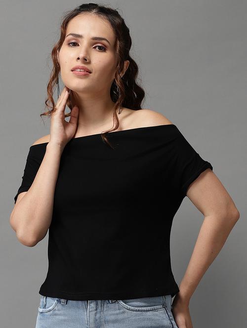 women's straight off shoulder top - 18532246 - Very Small Image - 1