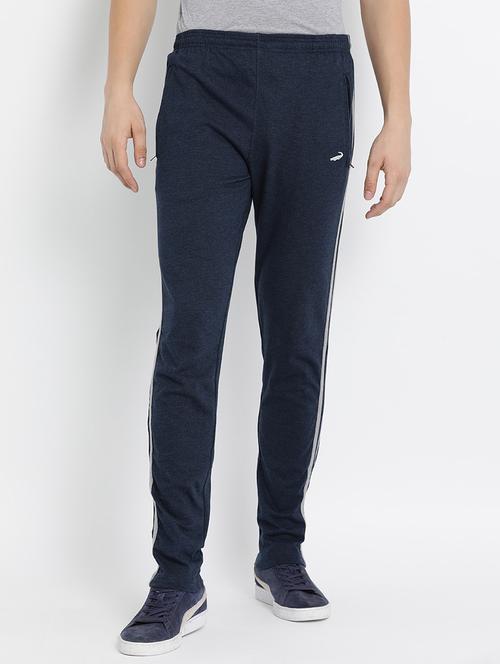 navy blue side taped track pant - 18532381 - Very Small Image - 1