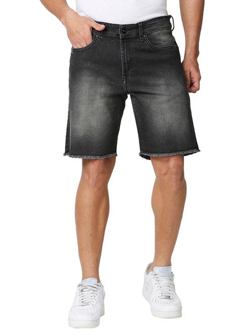black denim short - 18532581 - Very Small Image - 1
