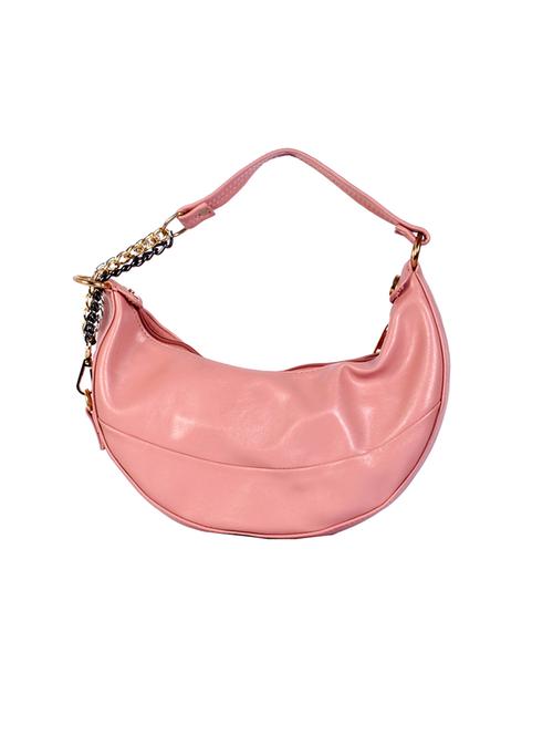 pink solid regular handbag - 18533380 - Very Small Image - 1