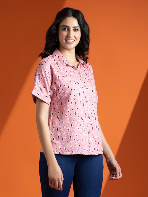 abstract printed regular shirt - 18534967 - Very Small Image - 1