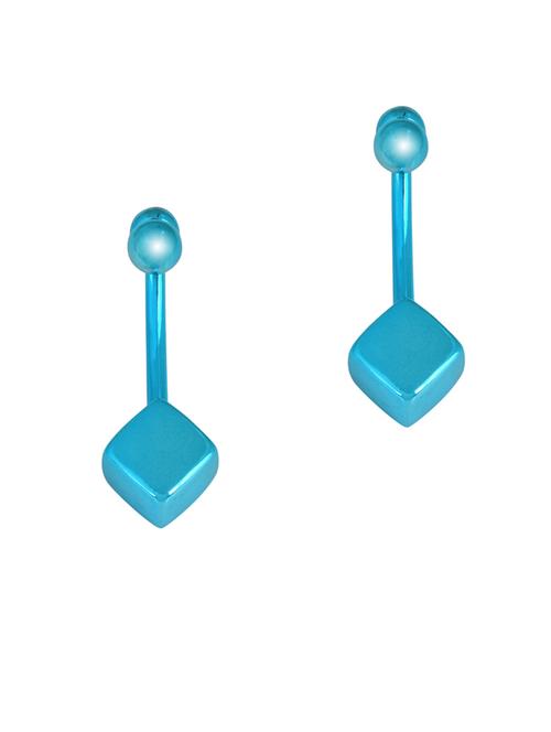 blue metal earring - 18535422 - Very Small Image - 1