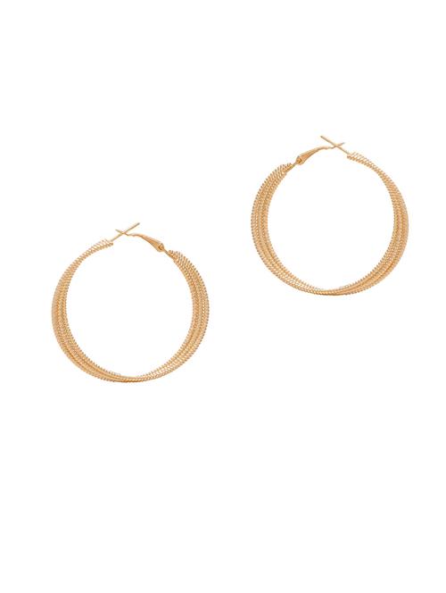 gold plated hoop earring - 18535447 - Very Small Image - 1