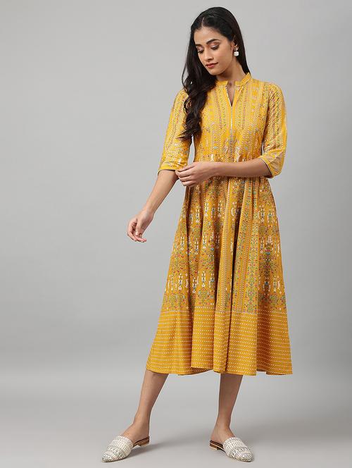 floral print anarkali ethnic dress - 18535693 - Very Small Image - 1