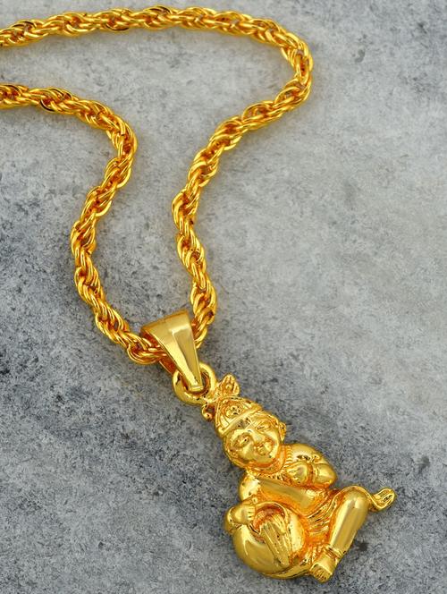 gold plated pendant set - 18535722 - Very Small Image - 1