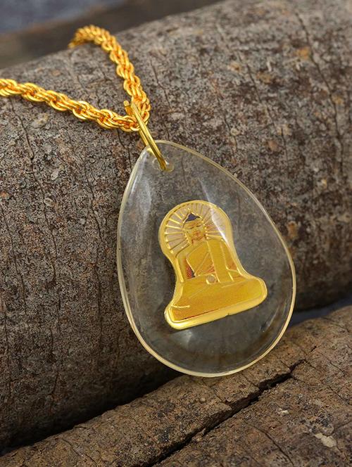 gold brass pendant - 18536102 - Very Small Image - 1