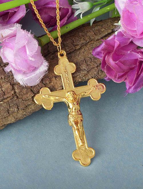 yellow brass pleated pendant - 18536198 - Very Small Image - 1